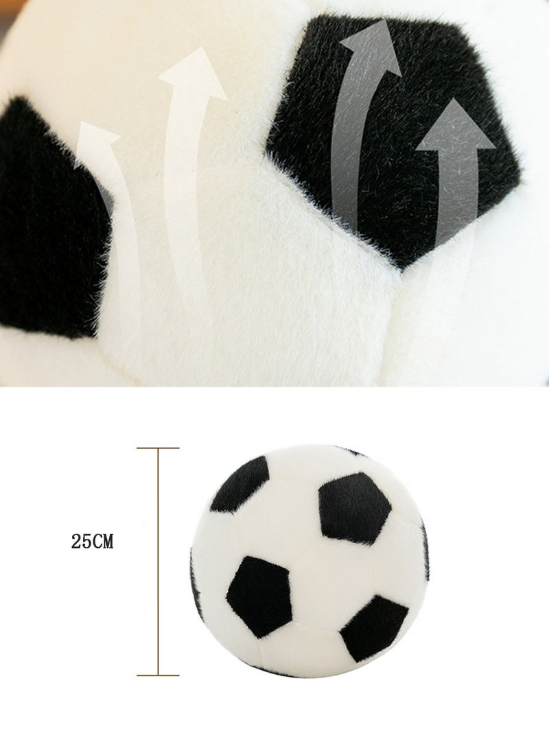 25 CM Football Shape Plush Toy Soft Stuffed Cute Doll For Girls And Boys All Ages Gift（Style A） - Image 2